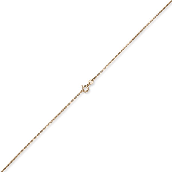 1,2mm Collier runde Veneziakette 585 Rotgold 55cm