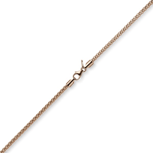 2mm Armband runde Himbeer-Kette 585 Rotgold 19cm