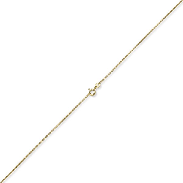 1,2mm Collier runde Veneziakette 585 Gelbgold 38cm