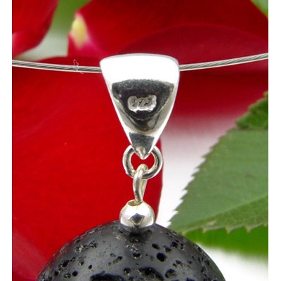 Anhänger Lava und 925 Silber