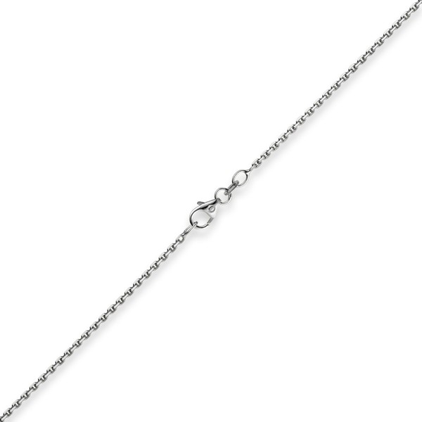 1,5mm Ankerkette aus 750 Weißgold 50cm