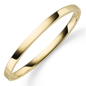 Armreif Armband Armschmuck aus 585 Gold Gelbgold, 5mm breit, flach, glänzend