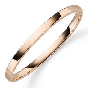 Armreif Armband Armschmuck aus 585 Gold Rotgold, 5mm breit, flach, glänzend