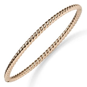 Kordel Armreif Armband Armschmuck aus 585 Gold Rotgold 3,5mm breit, glänzend Kordel Armreif Armband Armschmuck aus 585 Gold Rotgold 3,5mm breit, glänzend