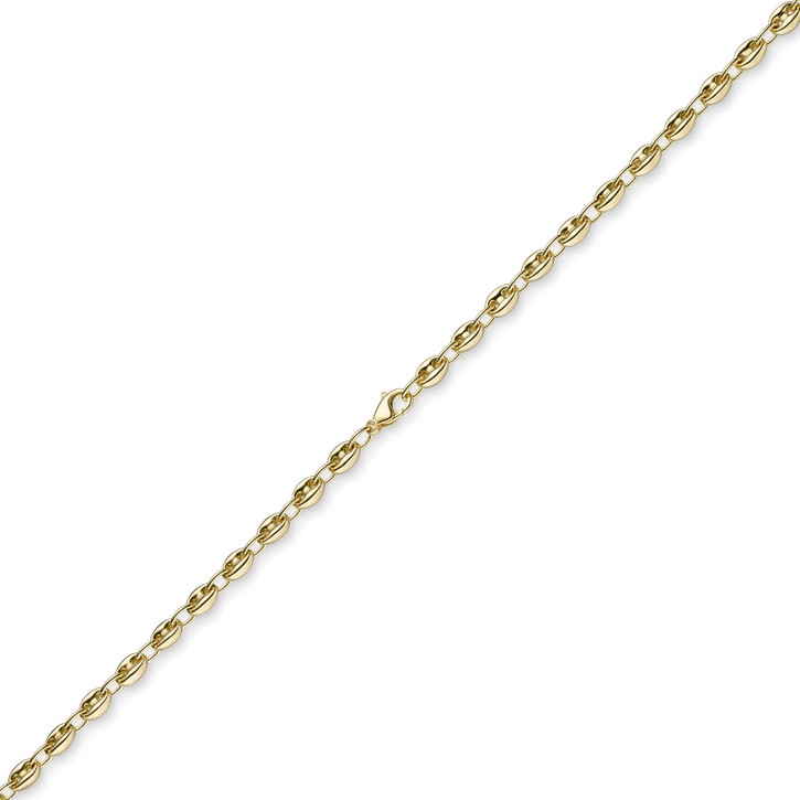 6mm Schiffsanker Kette aus 585 Gelbgold 70cm
