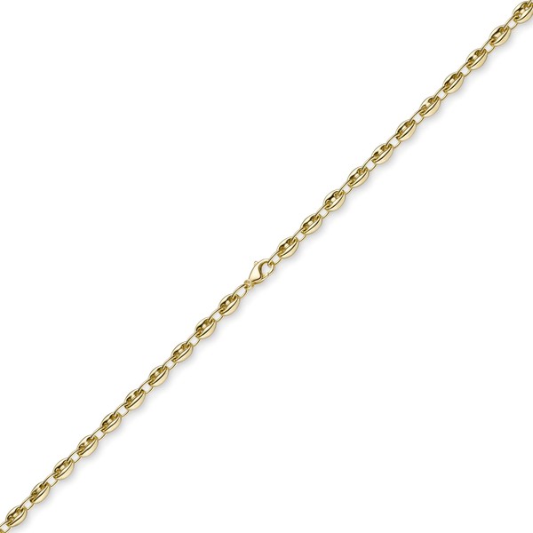 6mm Schiffsanker Kette aus 585 Gelbgold 70cm