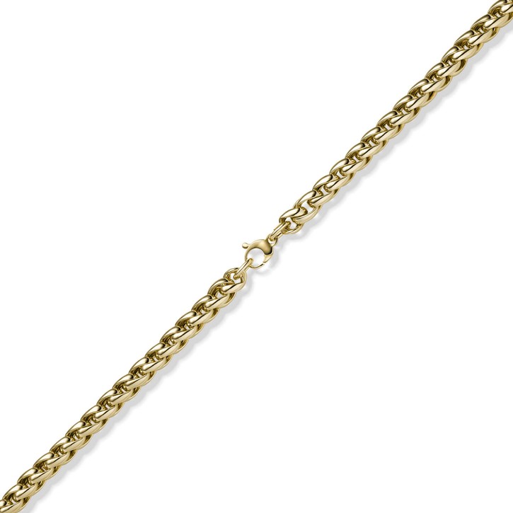 8,5mm Zopf-Kette 585 Gelbgold 45cm