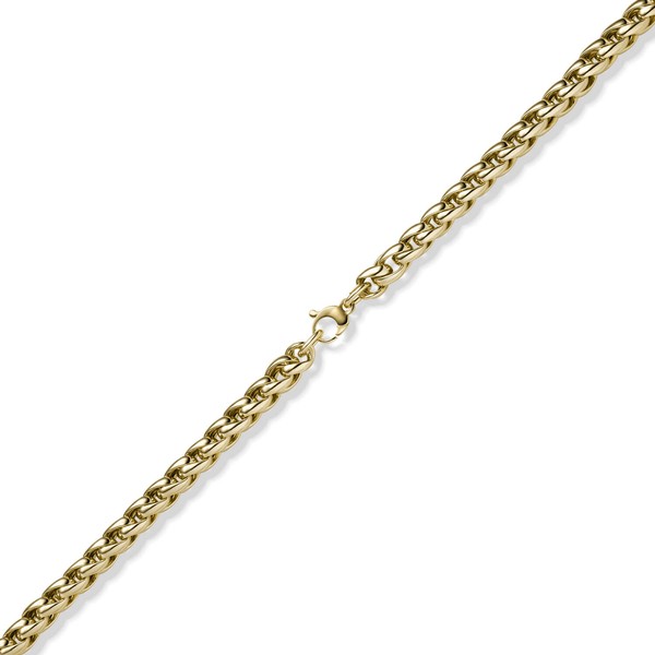 8,5mm Zopf-Kette 585 Gelbgold 45cm