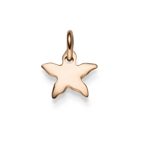 Anhänger Seestern Silhouette 13,5x11mm aus 585 Gold Rotgold glänzend schlicht