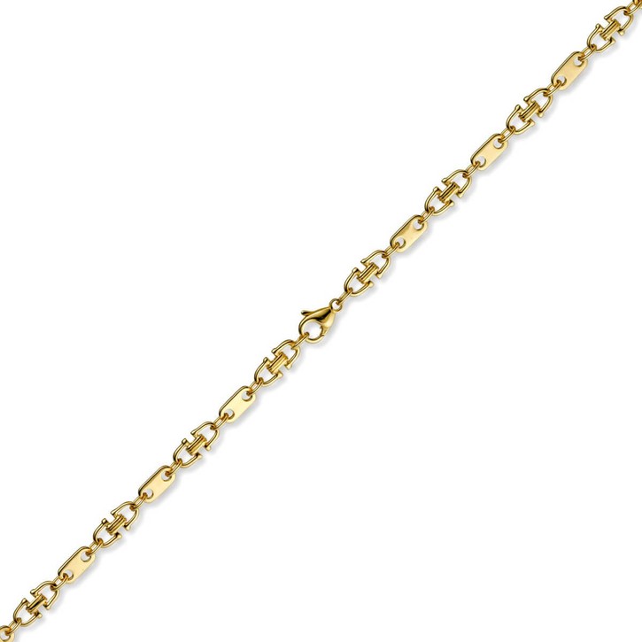 5.5mm Platte-Steigbügel Kette 750 Gold 55cm
