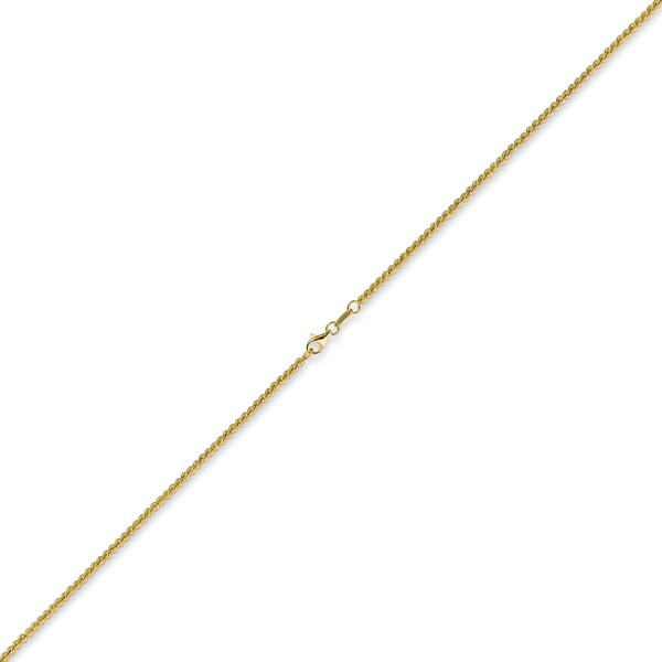 2.2mm Kugelkette 750 Gelbgold 42cm