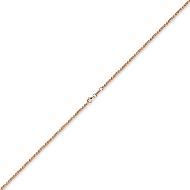 2.2mm Kugelkette aus 750 Rosegold 45cm