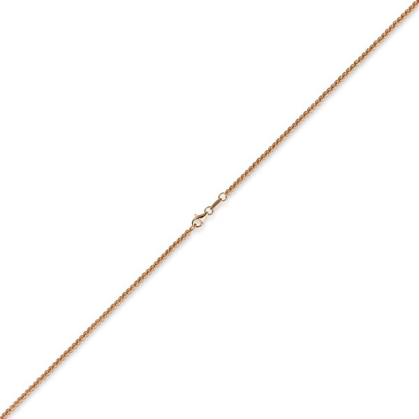 2.2mm Kugelkette aus 750 Rosegold 45cm