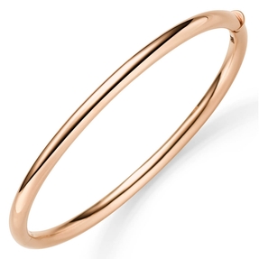 Armreif Armband Armschmuck aus 750 Gold Rotgold 4mm breit glänzend oval 60x49mm
