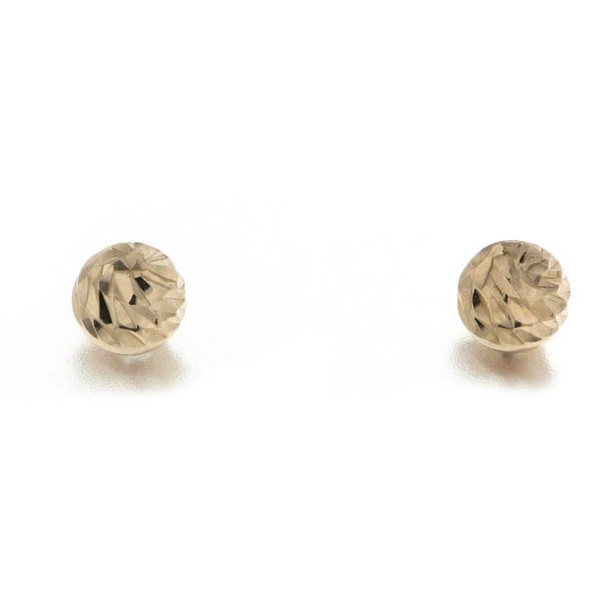 6mm Kugel Ohrstecker aus 750 Rotgold