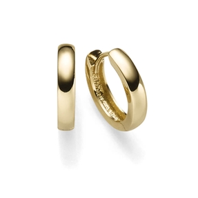 Ohrringe Creolen 2,5x13,5mm Ohrschmuck aus 750 Gold Gelbgold schlicht glänzend