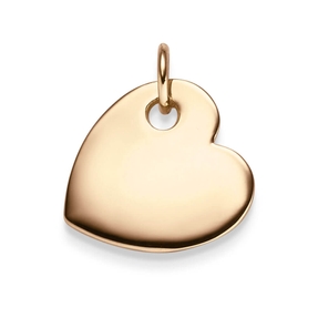 Anhänger Herz Herzchen für Gravur Gravurplatte 19,5x18mm 585 Gold Rotgold flach Anhänger Herz Herzchen für Gravur Gravurplatte 19,5x18mm 585 Gold Rotgold flach