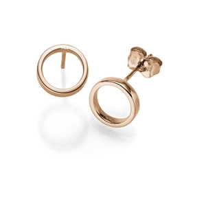 Paar Ohrstecker Ring Ø9mm aus 585 Rotgold Ohrringe Ohrschmuck schlicht glänzend Paar Ohrstecker Ring Ø9mm aus 585 Rotgold Ohrringe Ohrschmuck schlicht glänzend