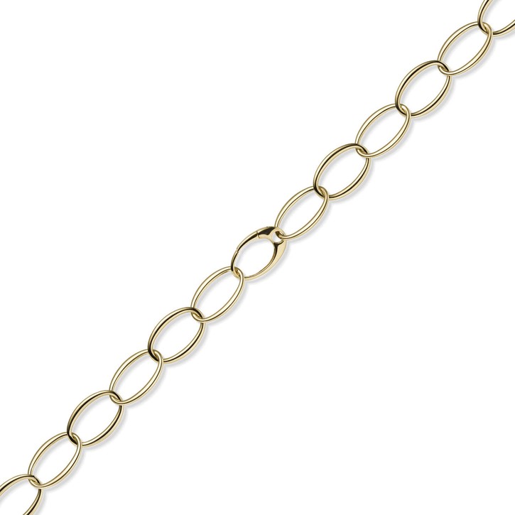 18mm Weit-Anker-Kette aus 585 Gelbgold oval 60cm