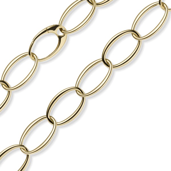 18mm Weit-Anker-Kette aus 585 Gelbgold oval 60cm