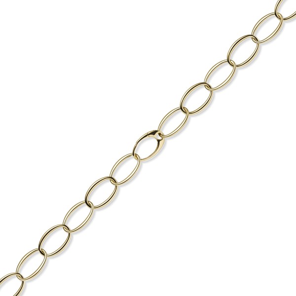 18mm Weit-Anker-Kette aus 585 Gelbgold oval 60cm