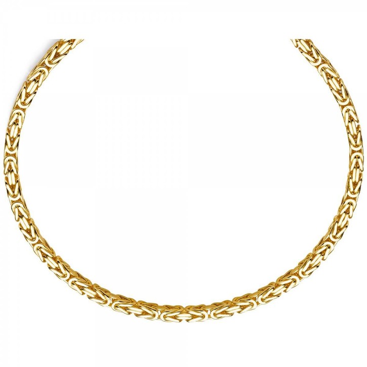 7mm Königskette aus 585 Gelbgold 60cm