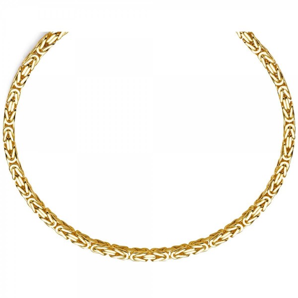 7mm Königskette aus 585 Gelbgold 60cm