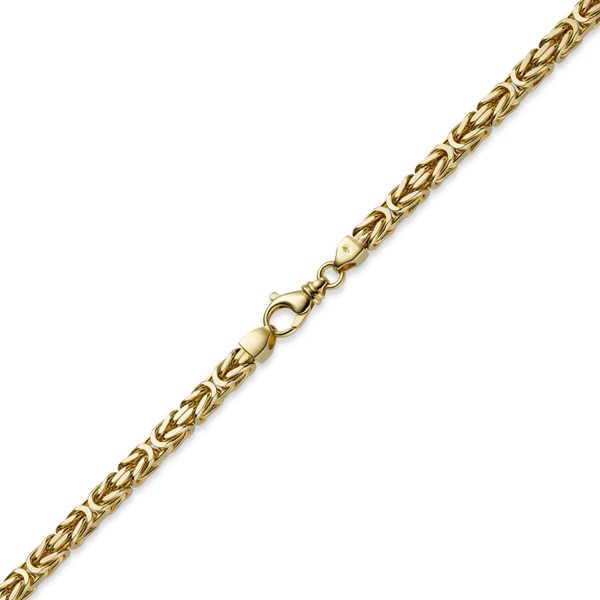 7mm Königskette aus 750 Gelbgold 60cm