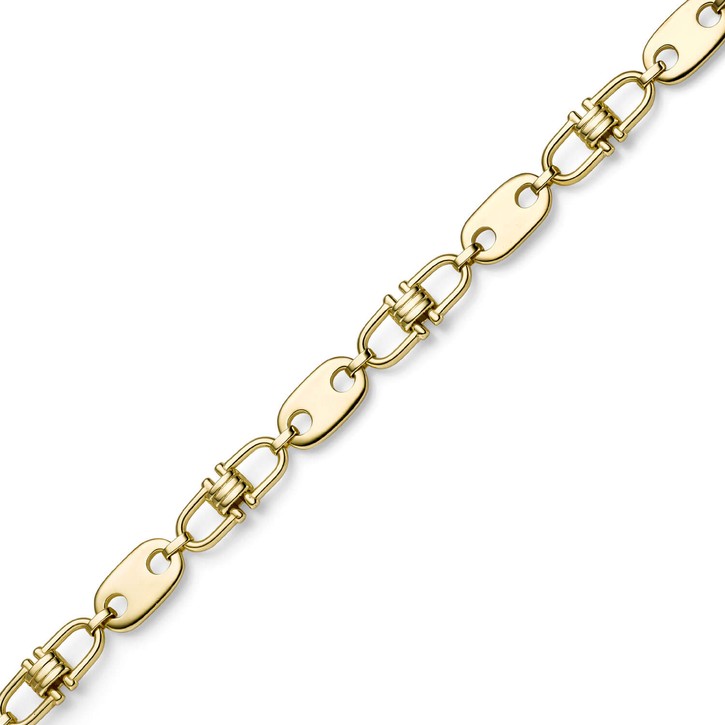 11mm Platte-Steigbügel aus 585 Gelbgold 60cm