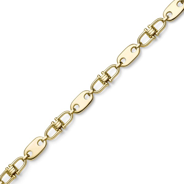 11mm Platte-Steigbügel aus 585 Gelbgold 60cm