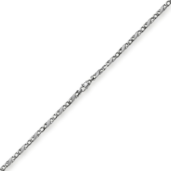 4.5mm Rockwellkette X-Panzerkette 585 Weißgold 50cm