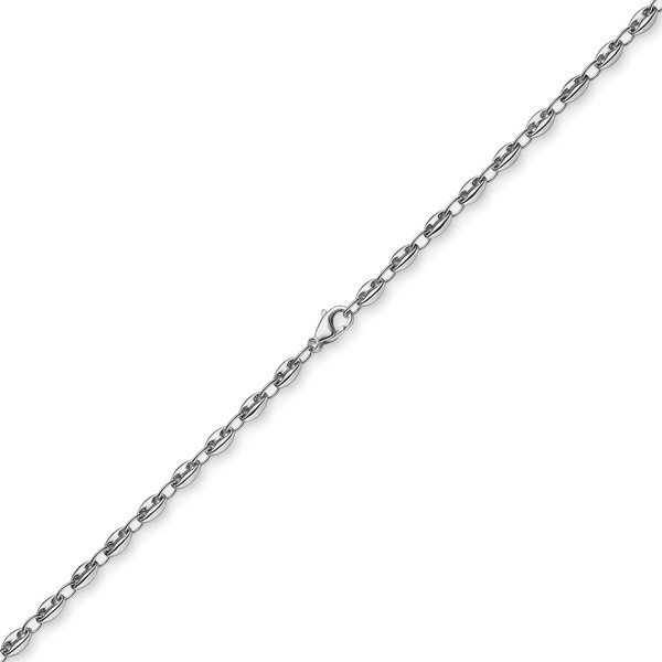 5.5mm Ankerkette Schiffsanker 585 Weißgold 55cm