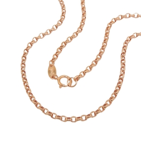 2mm Rund-Ankerkette Kette Collier Halsschmuck aus 375 Gold Rotgold 45cm