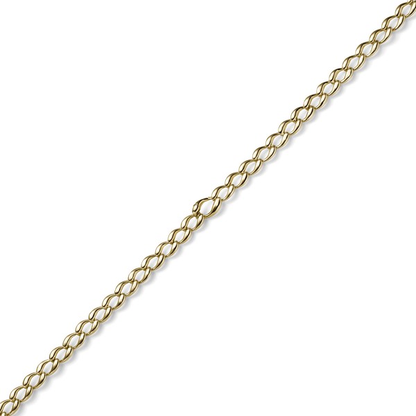 8mm Phantasiekette aus 585 Gelbgold 45cm