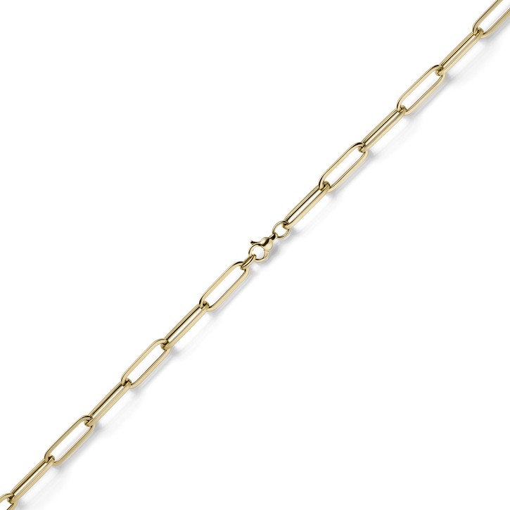 6.5mm Armband Weit-Ankerkette aus 585 Gelbgold 21cm