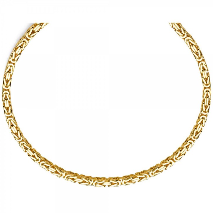 8mm Königskette aus 585 Gelbgold 70cm