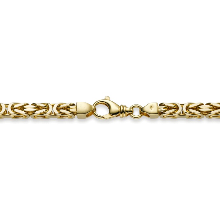 10mm Armband Königskette aus 585 Gelbgold 24cm