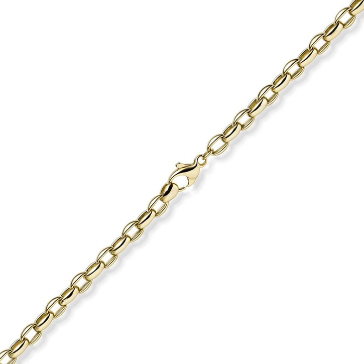 5mm Armband Erbs-Anker oval aus 585 Gelbgold 19cm