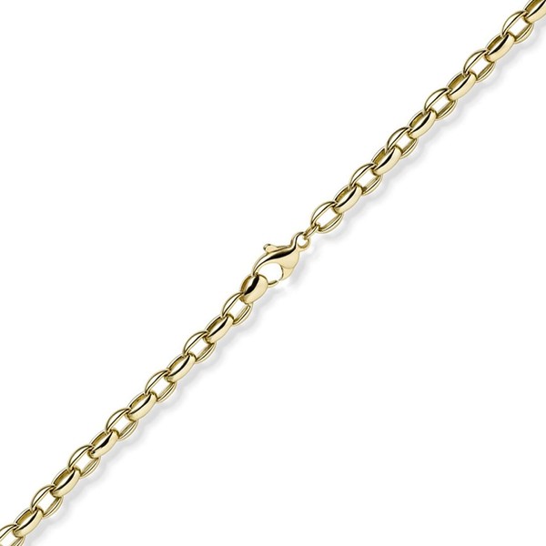 5mm Armband Erbs-Anker oval aus 585 Gelbgold 19cm