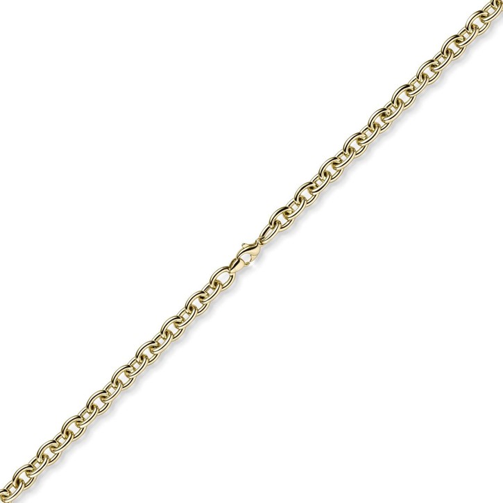 7.5mm Rundankerkette Halskette Collier aus 585 Gold Gelbgold 50cm