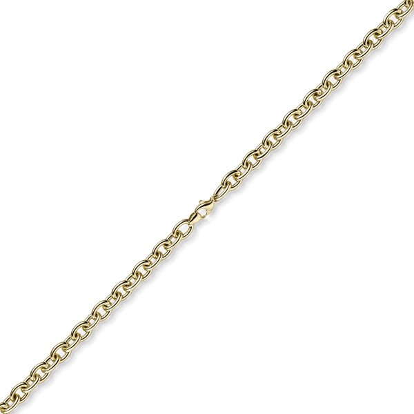 7.5mm Rundankerkette Halskette Collier aus 585 Gold Gelbgold 50cm