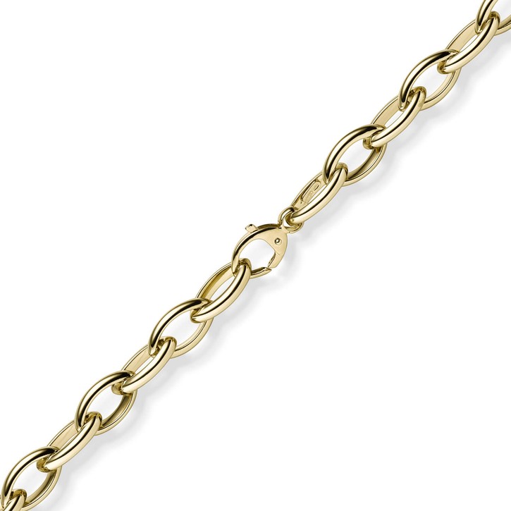11mm Armband aus 585 Gelbgold 19cm spitz-oval