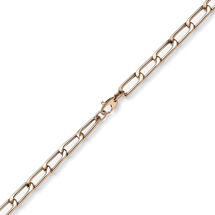7mm Phantasie Kette aus 585 Rotgold 45cm