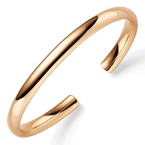 Armspange offener Armreif Armschmuck aus 585 Gold Rotgold 6mm breit oval Armspange offener Armreif Armschmuck aus 585 Gold Rotgold 6mm breit oval