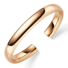 Armspange offener Armreif Armschmuck aus 585 Gold Rotgold 9mm breit oval