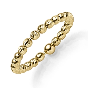 Ring Kugelring Damenring aus 585 Gold Gelbgold diamantiert Breite 2,2mm Ring Kugelring Damenring aus 585 Gold Gelbgold diamantiert Breite 2,2mm