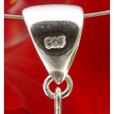 Anhänger aus Prehnit und 925 Silber