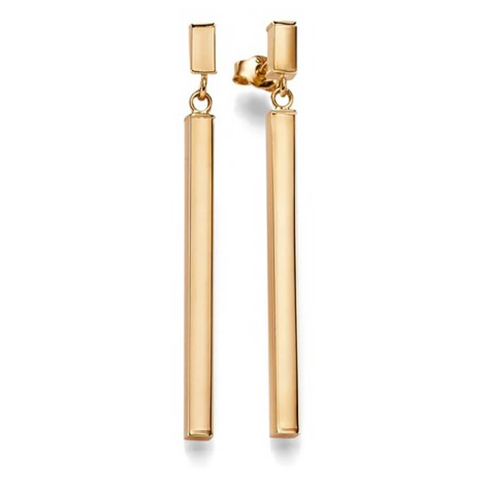 Ohrhänger Stäbchen 46x3mm aus 585 Rotgold