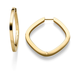 Ohrringe Creolen 42x2,5mm Ohrschmuck aus 585 Gold Gelbgold glänzend Ohrringe Creolen 42x2,5mm Ohrschmuck aus 585 Gold Gelbgold glänzend
