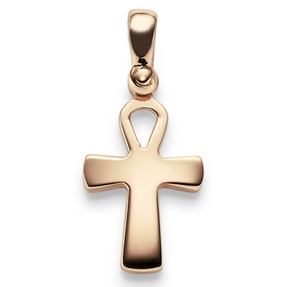Anhänger ägyptisches Kreuz Ankh Leben & Wiedergeburt 585 Gold Rotgold 23x10mm